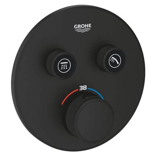 Grohe Grohtherm Smartcontrol Einbau-Thermostat Abdeckset 15,8x4,3x15,8 cm Phantom Black Grohe Grohtherm Smartcontrol Einbau-Thermostat Abdeckset 15,8x4,3x15,8 cm Phantom Black von GROHE