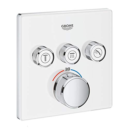 GROHE Grohtherm SmartControl Thermostat (mit 3 Absperrventilen, Fertigmontageset für Rapido SmartBox (35 6)) moon white, 29157LS0 GROHE Grohtherm SmartControl Thermostat (mit 3 Absperrventilen, Fertigmontageset für Rapido SmartBox (35 6)) moon white, 29157LS0 von GROHE