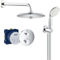 Grohe - Grohtherm Unterputz-Duschset mit Thermostatmischer, 260 mm 3-strahlige Kopfbrause + 2-strahlige Handbrause, Chrom von Grohe