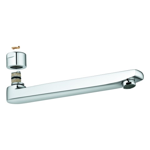 Grohe Gussauslauf 12263 chrom für WT-Batterie Euroeco Spezial, 12263000 12263000 von Grohe