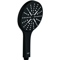 Grohe - Handbrause Rainshower SmartActive 130 22127 3 Strahlarten phantom black 22127KF0 von Grohe