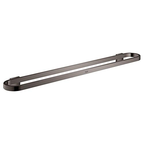 Handtuchhalter, 60 cm, Glasablage mit kratzfester Grohe Starlight-Oberfläche, 60 x 8 x 3 cm, Graphitgrau (Referenz: 41056A00) von GROHE