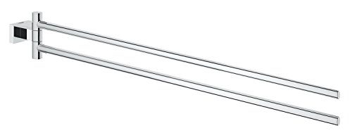 GROHE Essentials Cube - Handtuchhalter (verdeckte Befestigung, 439mm, 2-armig & schwenkbar, langlebig), chrom, 40624001 GROHE Essentials Cube - Handtuchhalter (verdeckte Befestigung, 439mm, 2-armig & schwenkbar, langlebig), chrom, 40624001 von GROHE