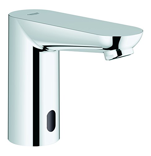 GROHE Euroeco Cosmopolitan E Bluetooth - Infrarot-Elektronik für Waschtisch (wassersparend, automatische Spülung, Reinigungsmodus, App- Verknüpfung), chrom, 36409000 von Grohe