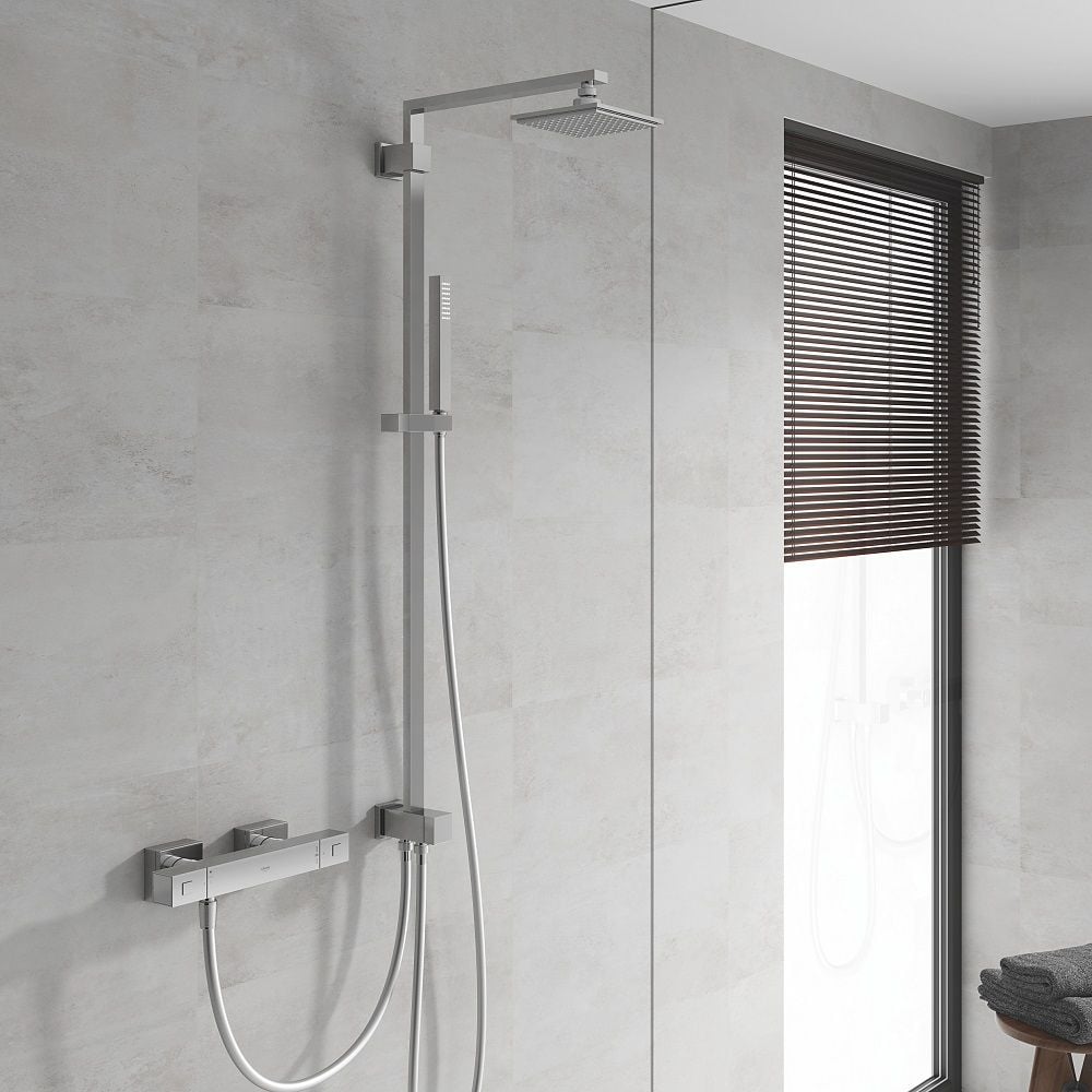 Grohe Kopfbrausesystem Euphoria Cube 152 verchromt, mit Umstellung Grohe Kopfbrausesystem Euphoria Cube 152 verchromt, mit Umstellung von Grohe