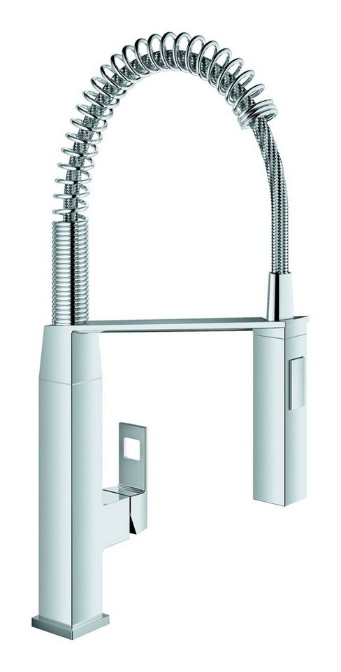 Grohe Küchenarmatur Eurocube Einhand-Spültischbatterie mit Profibrause - Chrom von Grohe