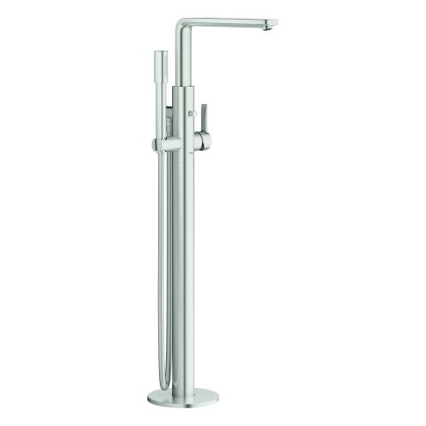 Grohe Lineare Einhand Wannenbatterie, Bodenmontage, Ausladung 271mm, Farbe: Supersteel von Grohe