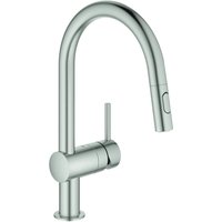 Grohe Minta - Spültischarmatur mit ausziehbarer Geschirrbrause, SuperSteel 32321DC2 von Grohe