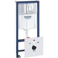 Pack wc Rapid sl Stützrahmen + Cosmopolitan Skate Bedien-Platte Chrom + Befestigungen + Isolationsset (38528001-1) - Grohe von Grohe