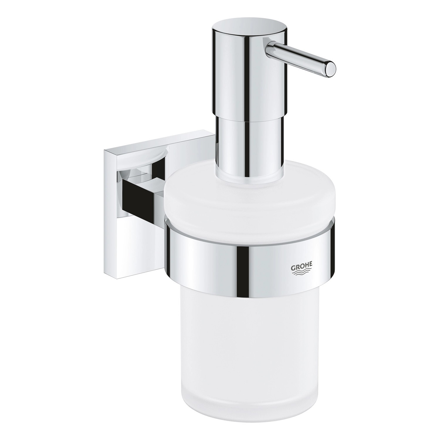 Grohe QuickFix Seifenspender mit Halter Start Cube Chrom Grohe QuickFix Seifenspender mit Halter Start Cube Chrom von Grohe