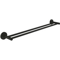 QuickFix Start - Handtuchhalter zweiarmig, schwarz matt 412032430 - Grohe von Grohe