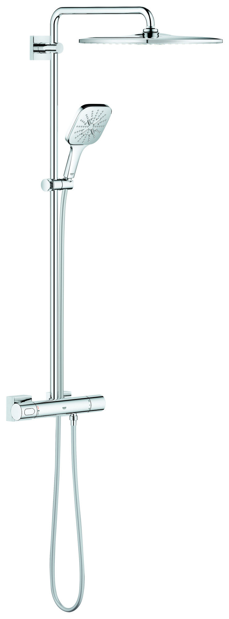 Grohe Rainshower SmartActive 310 Duschsystem mit Thermostatbatterie,mit Kopfbrause und 3-Strahlarten Handbrause, Wandmontage, 26649000 Grohe Rainshower SmartActive 310 Duschsystem mit Thermostatbatterie,mit Kopfbrause und 3-Strahlarten Handbrause, Wandmontage, 26649000 von Grohe
