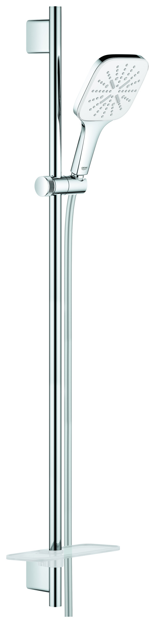 Grohe Rainshower SmartActive Cube 130 Brausestangenset 900 mm, 3 Strahlarten, 26587LS0 von Grohe