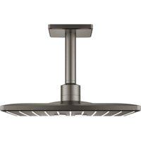 Rainshower Smartactive 310 Cube Set Kopfbrause 2 Strahlarten und Deckenarm 142mm, Hard Graphite gebürstet (26481AL0) - Grohe von Grohe