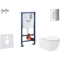Grohe - Rapid sl - Set Vorwandelement, wc Oudee Vortex mit Softclose-Sitz und Skate Cosmopolitan-Betätigungsplatte, Chrom SANI11BA3109 Grohe - Rapid sl - Set Vorwandelement, wc Oudee Vortex mit Softclose-Sitz und Skate Cosmopolitan-Betätigungsplatte, Chrom SANI11BA3109 von Grohe