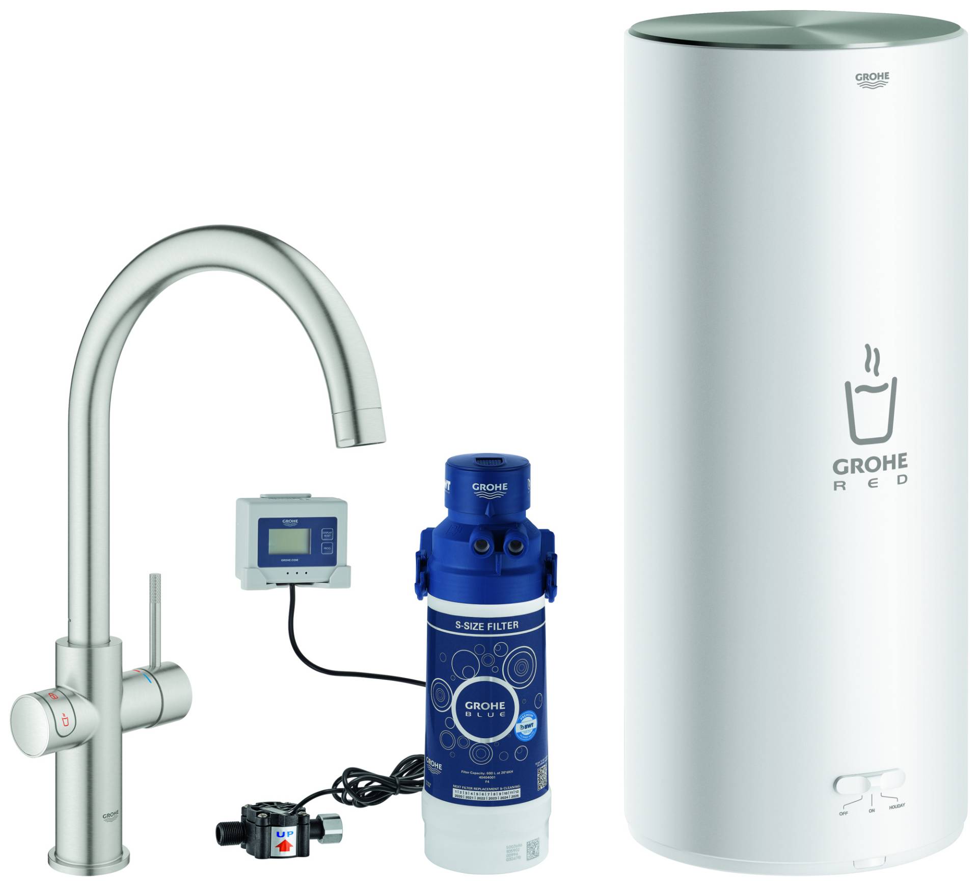 Grohe Red Duo Armatur und Boiler Größe L, C- Auslauf, 30079DC1 Grohe Red Duo Armatur und Boiler Größe L, C- Auslauf, 30079DC1 von Grohe