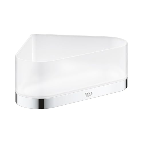 GROHE Selection - Eck-Duschablage mit Halterung (verdeckte Befestigung, langlebige Oberfläche), chrom, 41038000 von GROHE
