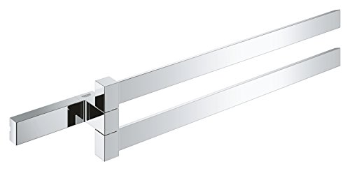 GROHE Selection Cube Bad-Accessoires (Doppel-Handtuchhalter, Material: Metall) chrom, 40768000 von GROHE