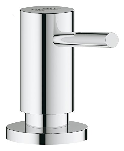 GROHE Cosmopolitan, Spülmittelspender für die Küche (Seifenspender für Flüssigseifen, Vorratsbehälter 0,5 L, langlebige Oberfläche), chrom, 40535000 von GROHE