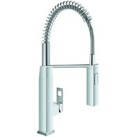 Grohe Spültisch-Einhebelmischer Eurocube chrom, herausziehbare Profibrause von Grohe