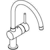 GROHE Minta Einhand-Spültischbatterie, C-Auslauf, 32917AL0 GROHE Minta Einhand-Spültischbatterie, C-Auslauf, 32917AL0 von Grohe