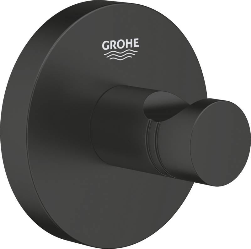 Grohe Start Bademantelhaken matt black klebbar von Grohe
