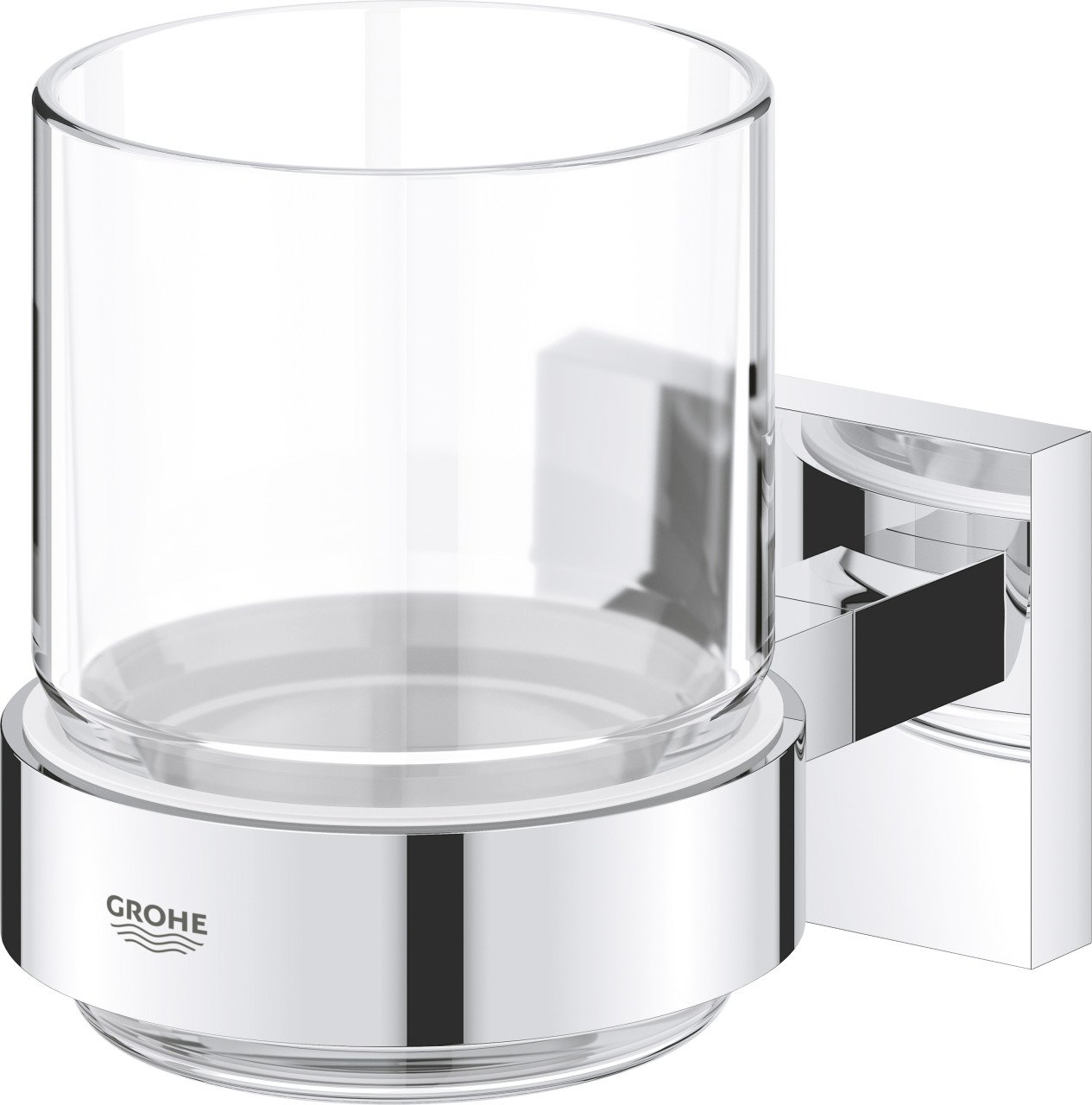 Grohe Start Cube Glas mit Halter chrom Grohe Start Cube Glas mit Halter chrom von Grohe