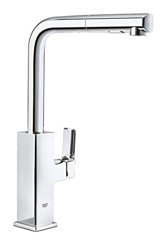 GROHE Tallinn - Single-Lever Sink Mixer (Schwenkbereich 360°, hoher Auslauf, Dual Spülbrause), chrom, 30420000 von Grohe