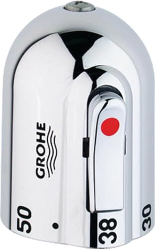 GROHE Temperaturwählgriff (Original Ersatzteil, Langlebig, Robust, Herstellergarantie: 5 Jahre), Chrom, 47352000 GROHE Temperaturwählgriff (Original Ersatzteil, Langlebig, Robust, Herstellergarantie: 5 Jahre), Chrom, 47352000 von GROHE