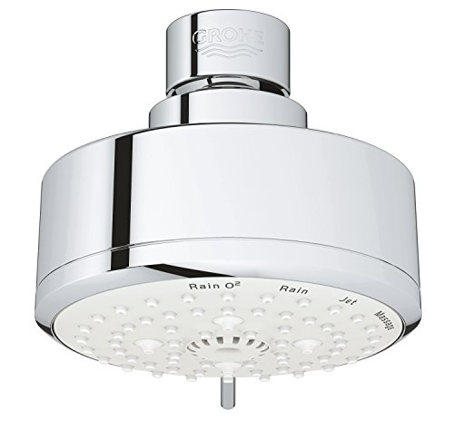 Grohe Tempesta Cosmopolitan 100, Kopfbrause, 4 Strahlarten, Chrom, 27591001 Silber von GROHE