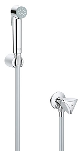Grohe Tempesta-F Trigger Spray 30 Wandhalterset mit Absperrventil 1 Strahlart, 26357000 Silber Grohe Tempesta-F Trigger Spray 30 Wandhalterset mit Absperrventil 1 Strahlart, 26357000 Silber von GROHE