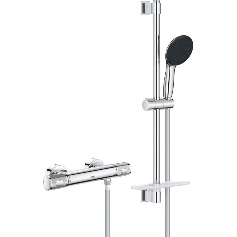 Grohe Brausegarnitur mit Thermostat Precision Feel mit Wassersparfunktion von Grohe
