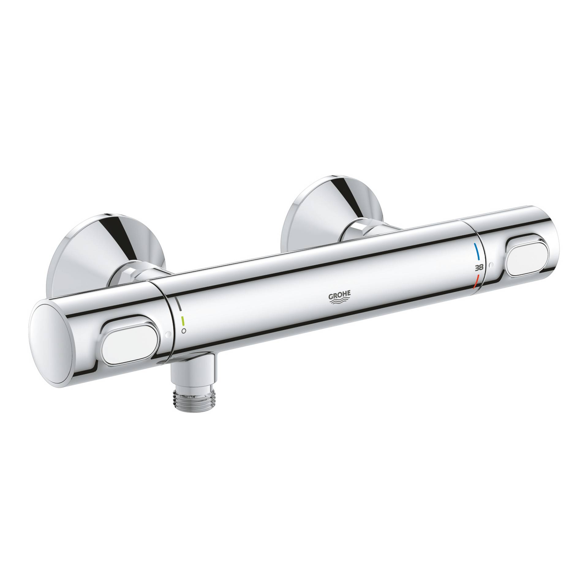 Grohe Thermostat-Duscharmatur 'Precision Flow' chromfarben Grohe Thermostat-Duscharmatur 'Precision Flow' chromfarben von Grohe