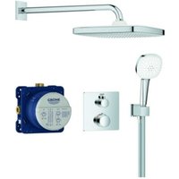 Grohe Unterputz-Duschsystem Grohtherm 34871 mit FMS eck./SmartBox/Kopfb./Brause-Set chrom Grohe Unterputz-Duschsystem Grohtherm 34871 mit FMS eck./SmartBox/Kopfb./Brause-Set chrom von Grohe