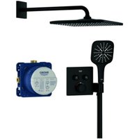 Grohe Unterputz-Duschsystem Grohtherm SmartControl 34865 THM eck. Form 2 ASV phantom black von Grohe
