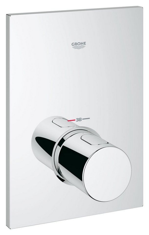 Grohe Unterputzarmatur Grohtherm F Thermostat Zentralbatterie Unterputz - Chrom von Grohe