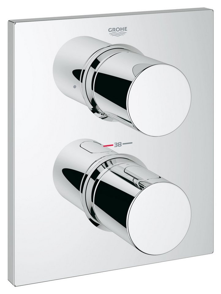 Grohe Unterputzarmatur Grohtherm F Thermostat mit integrierter 2 Wege Umstellung Unterputz - Chrom von Grohe