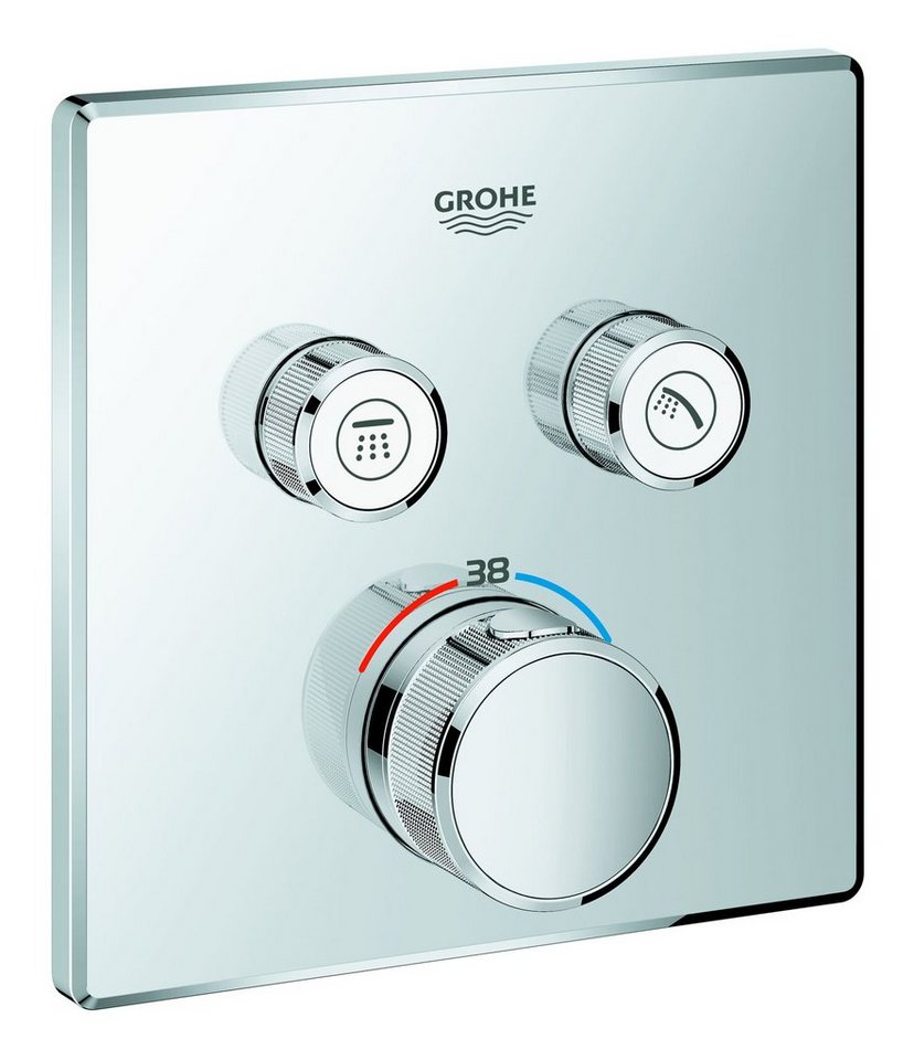 Grohe Unterputzarmatur Grohtherm SmartControl Thermostat mit 2 Absperrventilen Design eckig Grohe Unterputzarmatur Grohtherm SmartControl Thermostat mit 2 Absperrventilen Design eckig von Grohe
