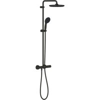 Vitalio Start - Brauseset mit Thermostat, Durchmesser 25 cm, 2 Strahlarten, schwarz matt 266772431 - Grohe von Grohe