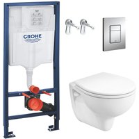 Grohe - WC-Pack Vorwandelement Rapid sl + kolo Rekord Wand-WC + Sitz + Betätigungsplatte (RapidSL-KOLO-1-DE) von Grohe