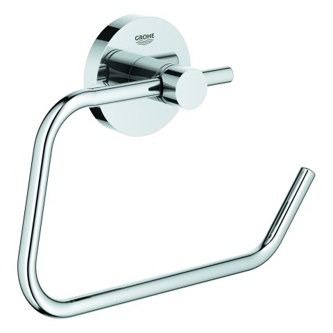 Grohe WC-Papierhalter Essentials 40689 ohne Deckel Metall chrom, 40689001 40689001 von Grohe