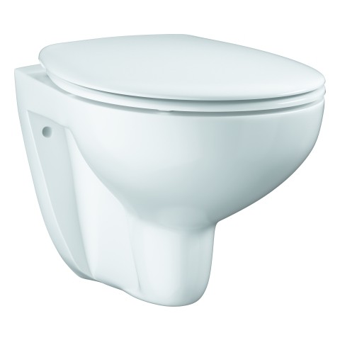 Grohe Wand-Tiefspül-WC Set 39351 Bau Keramik mit WC-Sitz soft close alpinweiß, 39351000 39351000 von Grohe