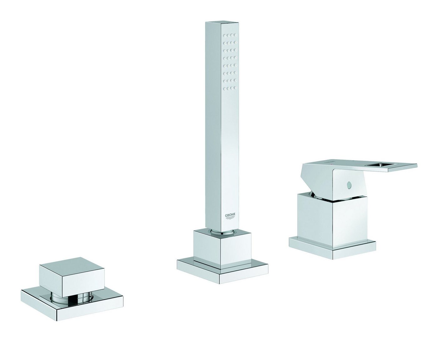 Grohe Wannenarmatur Eurocube 3-Loch-Einhand-Wannenkombination - Chrom von Grohe