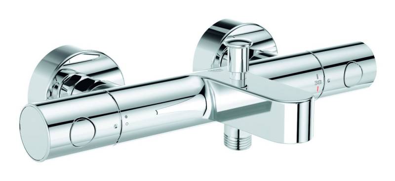 Grohe Wannenthermostat Grohtherm 800 Cosmopolitan Thermostat-Wannenbatterie mit S-Anschlüssen - Chrom von Grohe