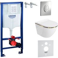 Wc Set mit Vorwandelement, Wand-WC und Spülknopf - Grohe Wc Set mit Vorwandelement, Wand-WC und Spülknopf - Grohe von Domino
