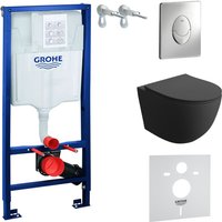 Wc Set mit Vorwandelement, Wand-WC und Spülknopf - Grohe Wc Set mit Vorwandelement, Wand-WC und Spülknopf - Grohe von Domino