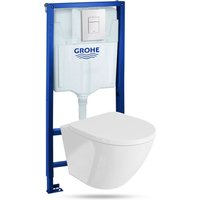 Wc Set mit Vorwandelement, Wand-WC und Spülknopf - Grohe von Grohe