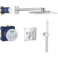 Grohtherm SmartControl Perfect Brauseset mit Rainshower 310 SmartActive Cube + gratis GrohClean (34706000) - Grohe von Grohe