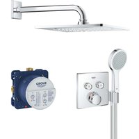 Grohtherm SmartControl - Duschset Perfect mit Thermostatarmatur - Unterputz, 2 Ströme, verchromt 34742000 - Grohe von Grohe