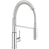 Quickfix Semi-Pro Küchenmischer mit Feder und 2-Strahl-Handbrause, Chrom (MM300306010000) - Grohe von Grohe